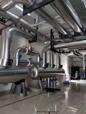 山東濱州無棣縣外包鐵皮內包巖棉管道保溫材料在機電化工領域的應用